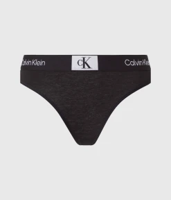 CALVIN KLEIN UNDERWEAR MODERN THONG, (UB1 BLACK)
