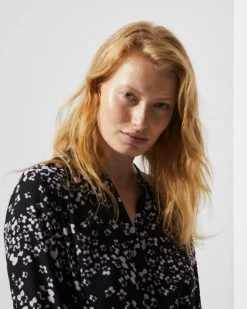 Selected Femme SLFDAMINA 7/8 AOP DRESS NOOS (Black, AOP:AOP) 7 Selected Femme SLFDAMINA 7/8 AOP DRESS NOOS (Black, AOP:AOP) -dress shop 002 16059977 Damina1