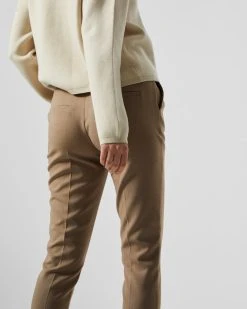 Selected Femme SLFRITA MW SLIM PANT CAMEL MLG B NOOS (Camel, Detail:MELANGÉ) -dress shop 018 16085022 Rita2