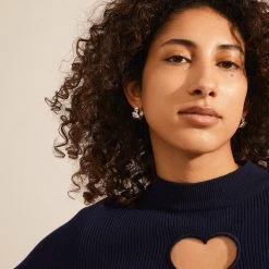 Pilgrim WILLPOWER Recycled Huggie Hoop Earrings Silver-Plated (Silver Plated) 7 Pilgrim WILLPOWER Recycled Huggie Hoop Earrings Silver-Plated (Silver Plated) -dress shop 122246003 m1