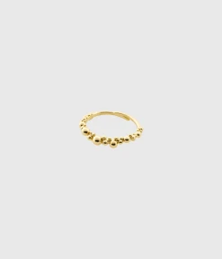 Pilgrim SOLIDARITY Recycled Bubbles Ring Gold-Plated (Gold Plated)