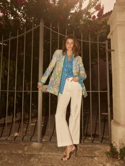 Mos Mosh Jessica Spring Pant (101 White) -dress shop 151150KarliLinenShirt 150030SPKenalBotanicJacquardBlazer 151610JessicaSpringPant4