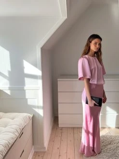 Neo Noir Vicky Heavy Sateen Skirt (165 Rose) -dress shop 159426 165 8 1