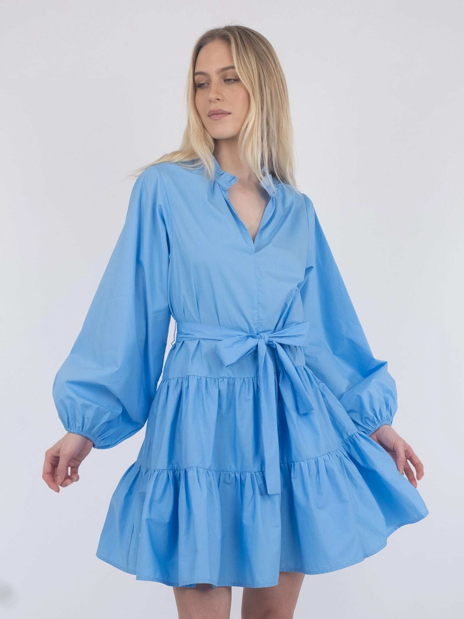 Neo Noir Debbie Poplin Dress (554 SKY Blue) 4 Neo Noir Debbie Poplin Dress (554 SKY Blue) - Bild 2