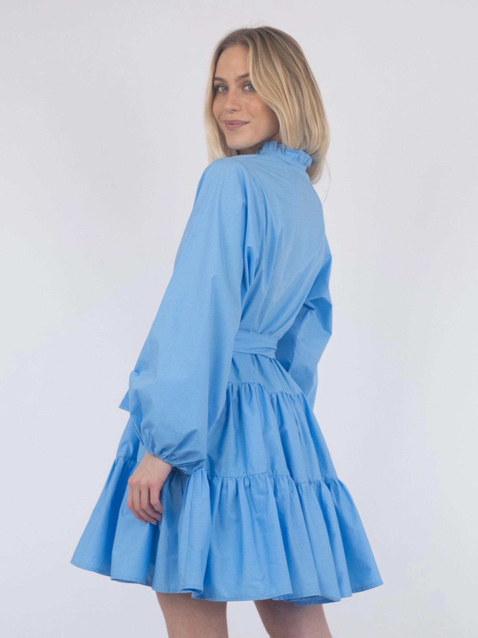 Neo Noir Debbie Poplin Dress (554 SKY Blue) 5 Neo Noir Debbie Poplin Dress (554 SKY Blue) - Bild 3