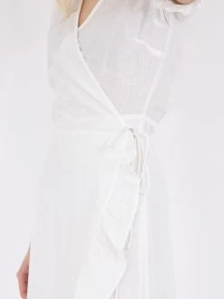 Neo Noir Marietta Linen Dress (120 White) -dress shop 159769 120 2