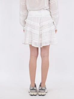 Neo Noir Donna S Voile Skirt (120 White) -dress shop 159842 120 4