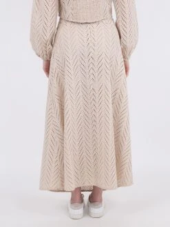 Neo Noir Torino Wave Skirt (124 Ivory) -dress shop 160231 124 4