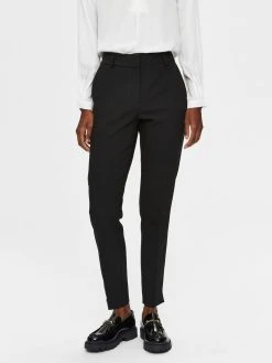 Selected Femme SLFRITA MW SLIM PANT BLACK NOOS (BLACK) 9 Selected Femme SLFRITA MW SLIM PANT BLACK NOOS (BLACK) -dress shop 16076586 Black 003 ProductLarge