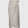 Ida Sjöstedt 170 CHELSIE SKIRT FOIL PRINT (LIGHT BEIGE SILVER) -dress shop 170CHELSIESKIRTFOILPRINT LIGHTBEIGESILVER