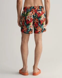 Gant CF FLORAL PRINT SWIM SHORTS (410 MARINE) -dress shop 202301 922316003 410 model bv 1