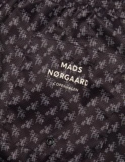 Mads Norgaard Sea Print Sandro Shorts (8562 Black /Vintage Khaki AOP) -dress shop 202323 8582 4