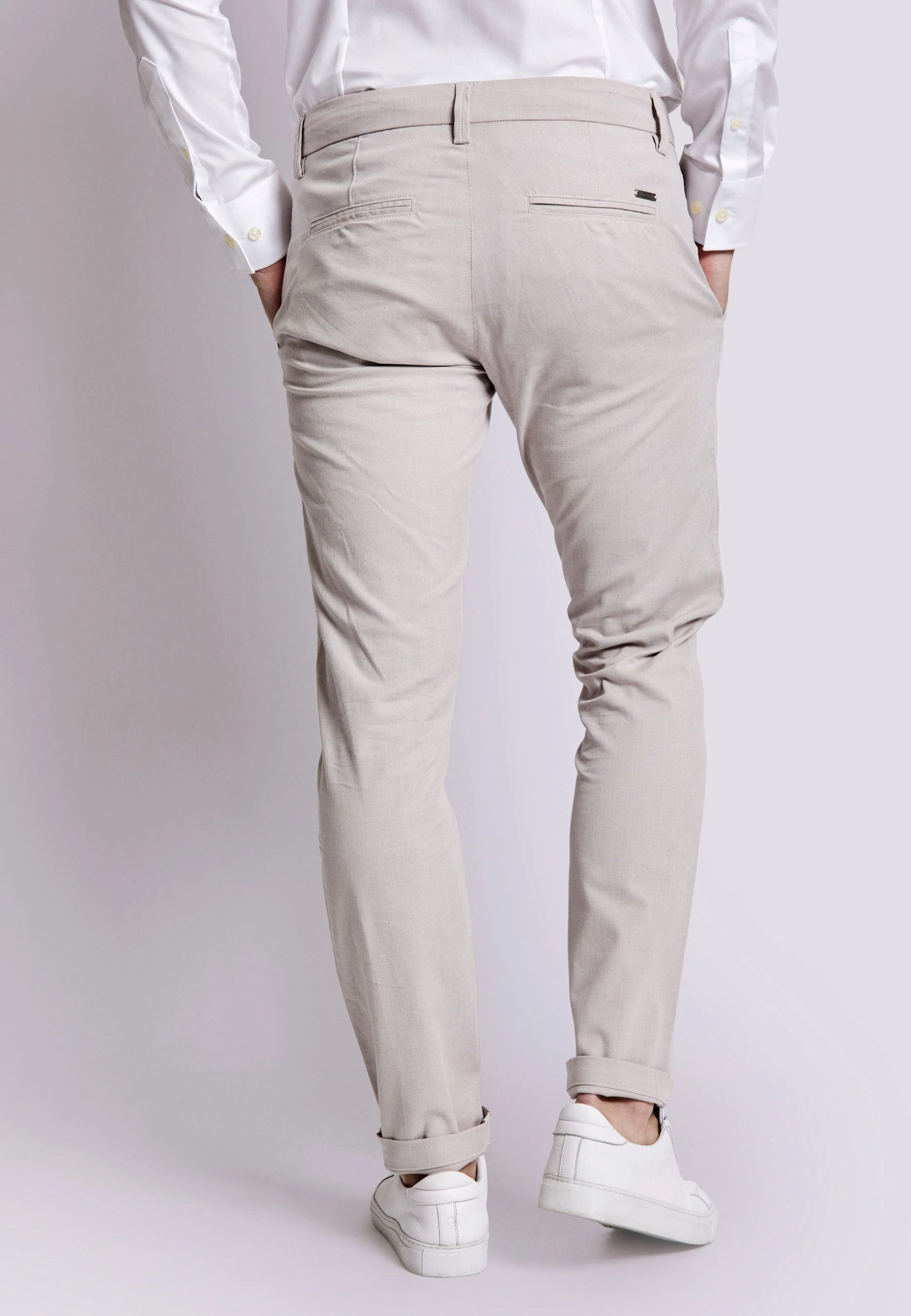 Bruun & Stengade BS Francisco Slim Fit Chinos (Beige) 5 Bruun & Stengade BS Francisco Slim Fit Chinos (Beige) - Bild 3