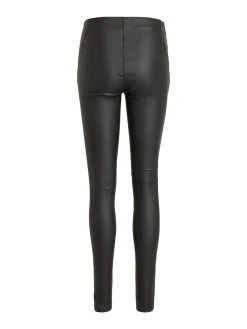 Object OBJBELLE MW COATED LEGGINGS NOOS (BLACK) -dress shop 23029748 Black 002 ProductLarge