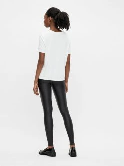 Object OBJBELLE MW COATED LEGGINGS NOOS (BLACK) -dress shop 23029748 Black 004