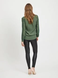 Object OBJBELLE MW COATED LEGGINGS NOOS (BLACK) -dress shop 23029748 Black 004 ProductLarge