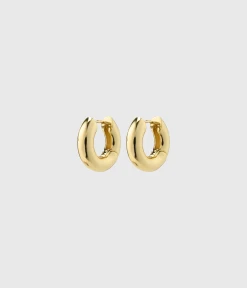 Pilgrim AICA Recycled Chunky Hoop Earrings Gold-Plated (Gold Plated)