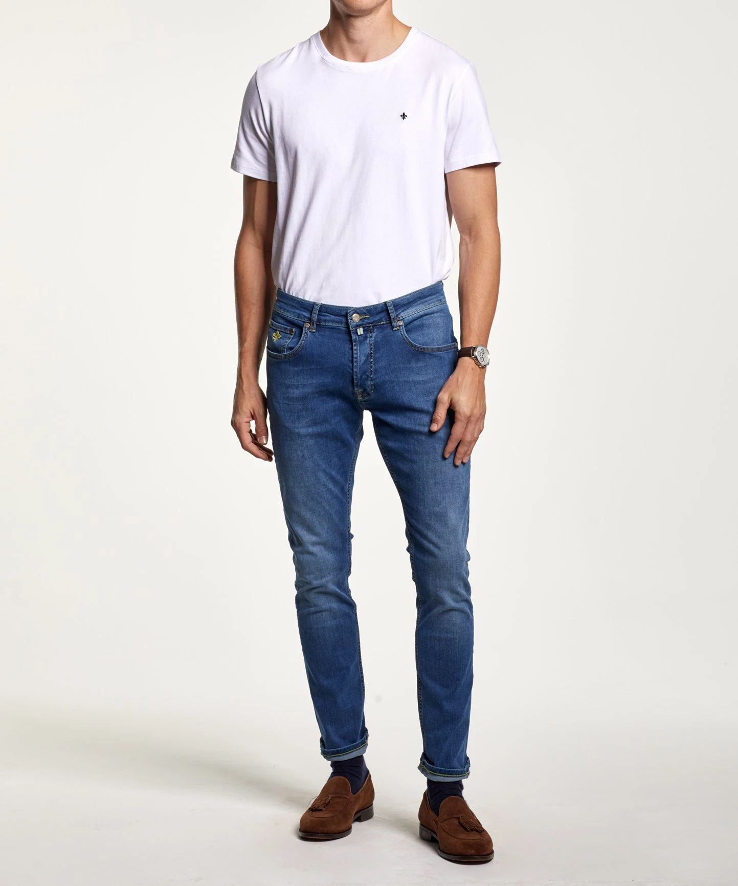 James Tee (01 WHITE) Morris James Tee (01 WHITE) -dress shop 350098 JamesTee 01White s crop