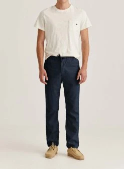 Morris Fenix Linen Drawstring (59 Old Blue) -dress shop 500354FenixLinenDrawstring59Blue2