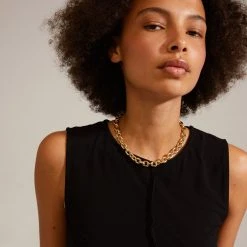 HANNA SCHÖNBERG X PILGRIM Recycled Necklace Gold-Plated (gold-plated) -dress shop 502322021 m3