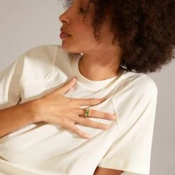 HANNA SCHÖNBERG X PILGRIM Recycled Ring Green/Gold-Plated (gold-plated) -dress shop 502322404 m3