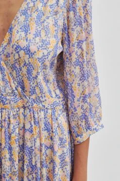 Second Female Poppi Midi Dress (5100 Amparo Blue) -dress shop 56817 5100 14