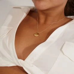Pilgrim XENA Recycled Coin Necklace Gold-Plated (Gold Plated) -dress shop 602312001 m2