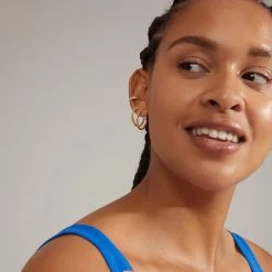 Pilgrim XENA Recycled Hoop Og Cuff Earrings Gold-Plated (Gold Plated) -dress shop 602312003 m1