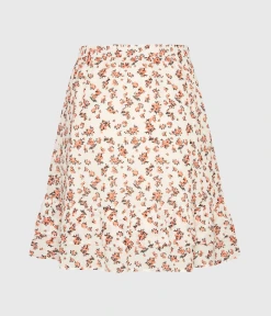 MOSS COPENHAGEN Mschneomina Rikkelie Skirt AOP (PERSIMMON FLWR)