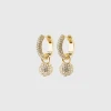 Pilgrim EDTLI Crystal Hoop Earrings Gold-Plated (Gold Plated) 1 Pilgrim EDTLI Crystal Hoop Earrings Gold-Plated (Gold Plated) -dress shop 612312003