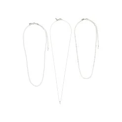 Pilgrim BAKER Necklace 3-In-1 Set Silver-Plated (Silver Plated) 10 Pilgrim BAKER Necklace 3-In-1 Set Silver-Plated (Silver Plated) -dress shop 632316001 2