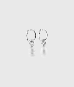 Pilgrim BAKER Freshwaterpearl Earrings Silver-Plated (Silver Plated)