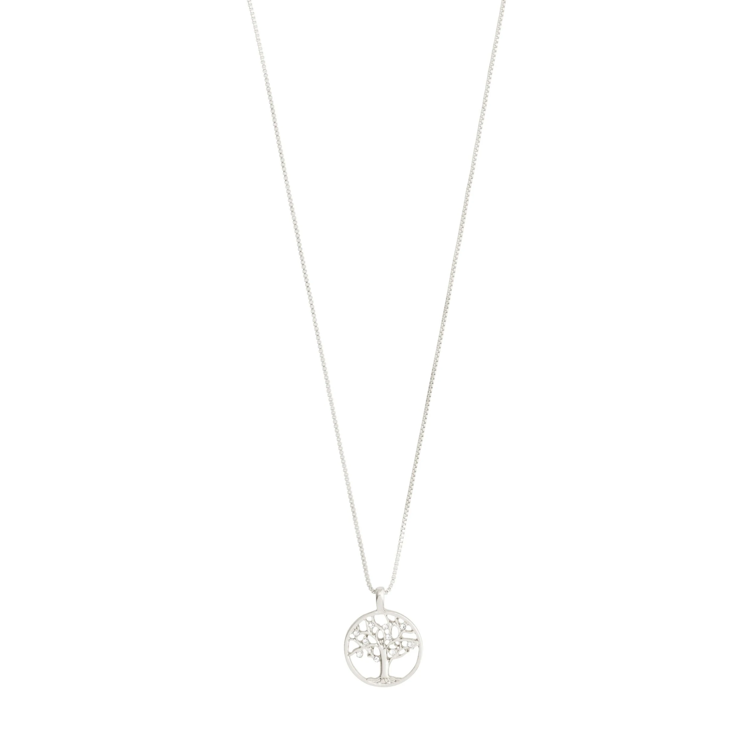 IBEN Recycled Tree-Of-Life Necklace Silver-Plated (Silver Plated) Pilgrim IBEN Recycled Tree-Of-Life Necklace Silver-Plated (Silver Plated) -dress shop 642316001 scaled