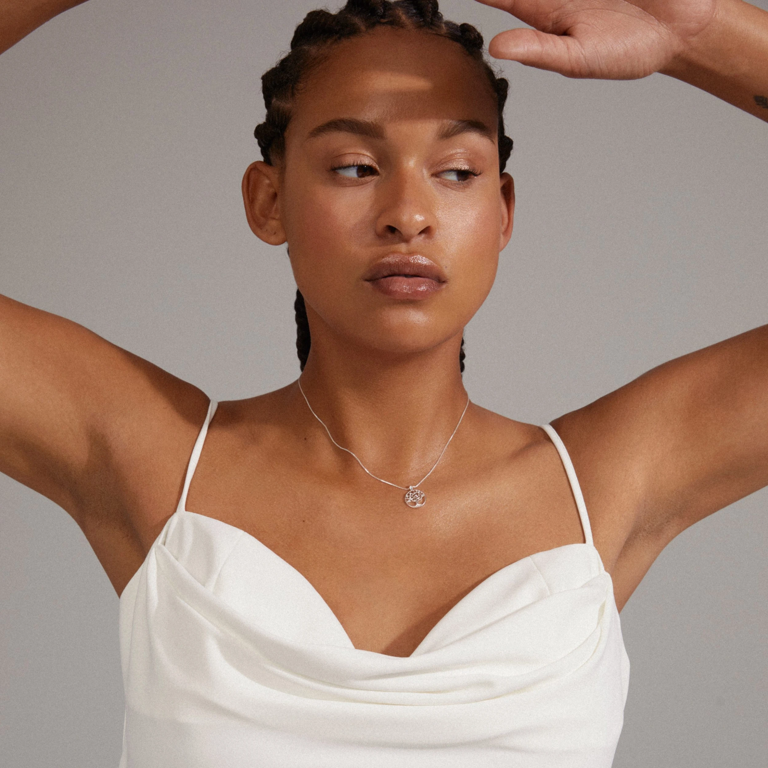 IBEN Recycled Tree-Of-Life Necklace Silver-Plated (Silver Plated) Pilgrim IBEN Recycled Tree-Of-Life Necklace Silver-Plated (Silver Plated) -dress shop 642316001 m1 scaled