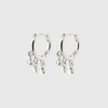 Pilgrim HALLIE Hoop Earrings Silver-Plated (Silver Plated) 1 Pilgrim HALLIE Hoop Earrings Silver-Plated (Silver Plated) -dress shop 652316003
