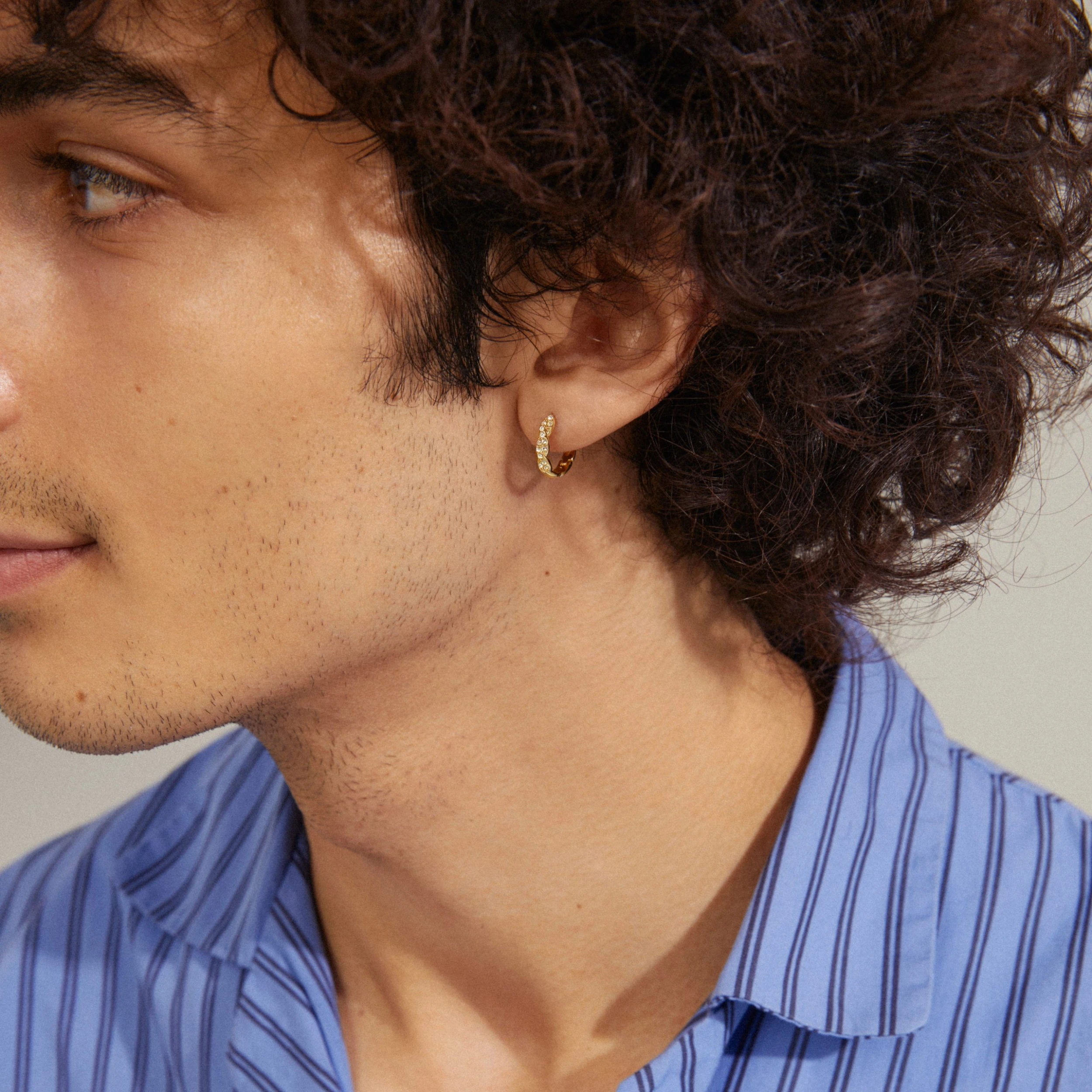 Pilgrim EZO Twirled Crystal Hoops Gold-Plated (Gold Plated) 6 Pilgrim EZO Twirled Crystal Hoops Gold-Plated (Gold Plated) - Bild 4