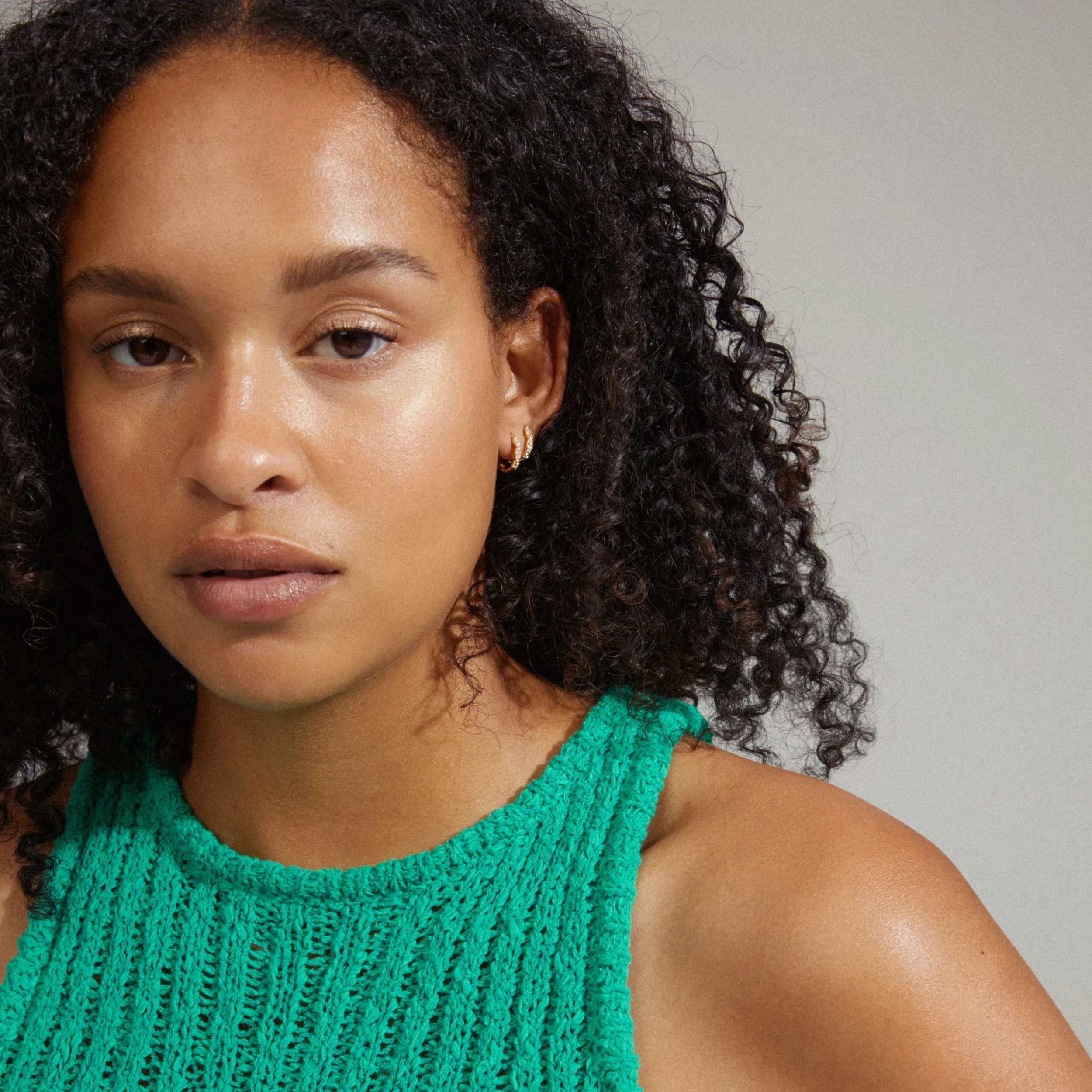 Pilgrim EZO Twirled Crystal Hoops Gold-Plated (Gold Plated) 4 Pilgrim EZO Twirled Crystal Hoops Gold-Plated (Gold Plated) - Bild 2