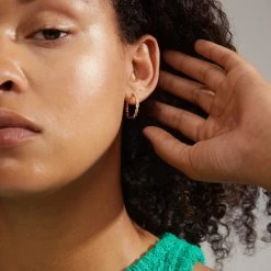 Pilgrim EZO Twirled Crystal Hoops Gold-Plated (Gold Plated) 7 Pilgrim EZO Twirled Crystal Hoops Gold-Plated (Gold Plated) -dress shop 672312083 m2