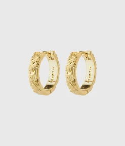 Pilgrim ELFRIDA Recycled Hoop Earrings Gold-Plated (Gold Plated)