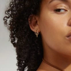 Pilgrim ETTY Crystal Earrings Gold-Plated (Gold Plated) 7 Pilgrim ETTY Crystal Earrings Gold-Plated (Gold Plated) -dress shop 692312043 m2