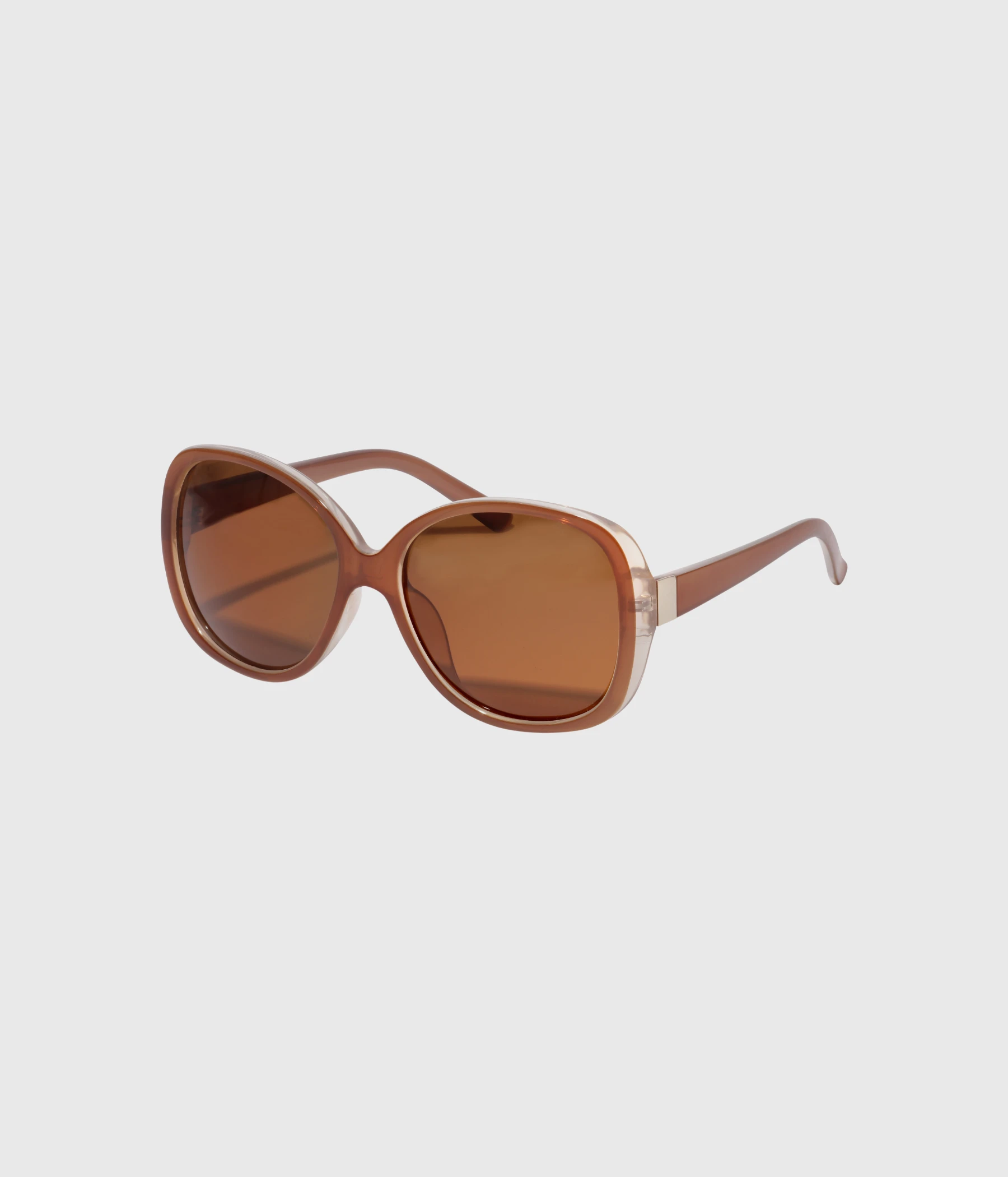 Pilgrim PARKER Retro Oversize Sunglasses (Light Brown) 3 Pilgrim PARKER Retro Oversize Sunglasses (Light Brown)