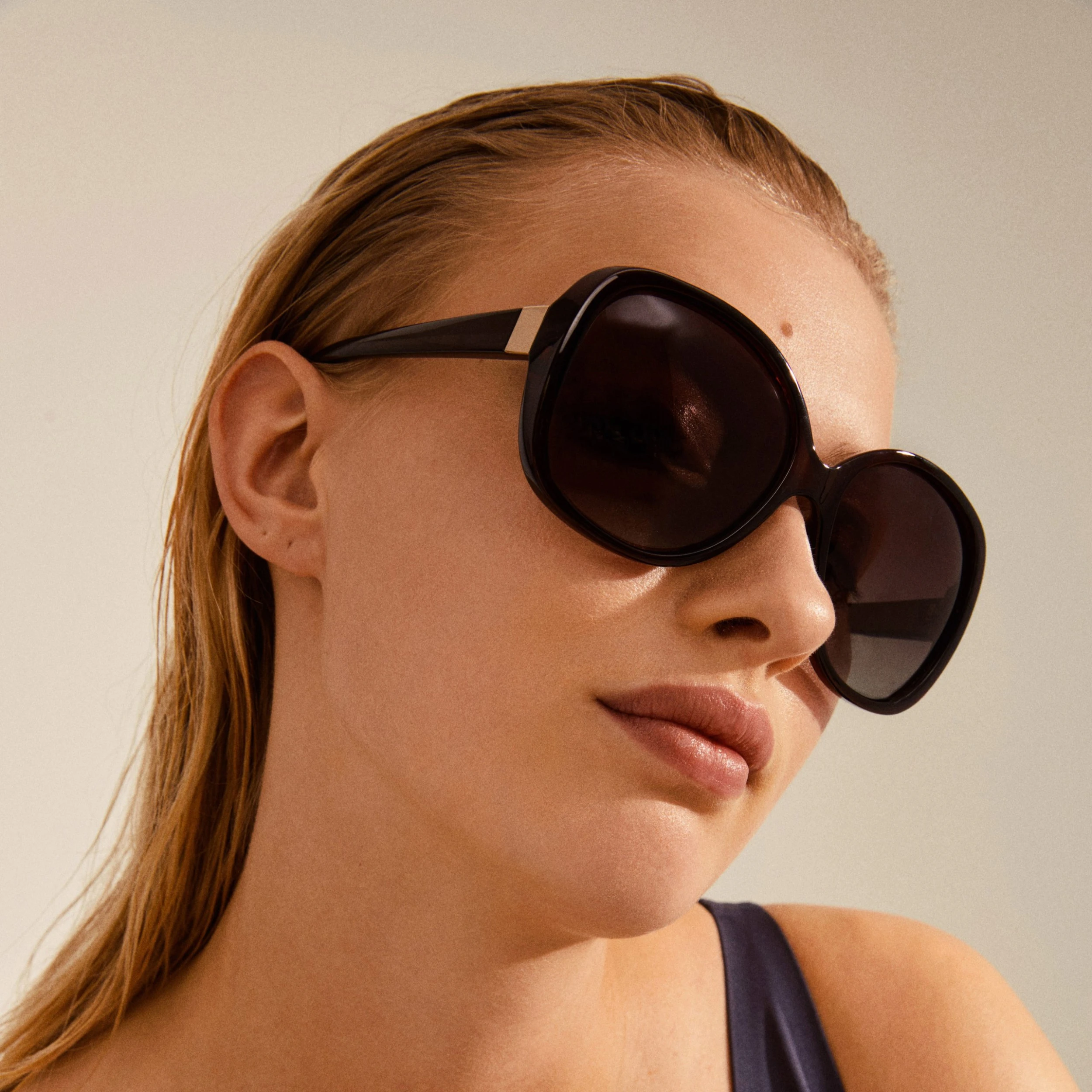 PARKER Oversized Retro Sunglasses Light Brown (Light Brown) Pilgrim PARKER Oversized Retro Sunglasses Light Brown (Light Brown) -dress shop 752219907 m2 scaled