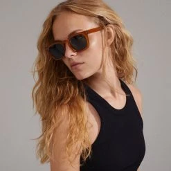 Pilgrim ELETTRA Iconic Retro Sunglasses Caramel Brown (caramel Brown) 9 Pilgrim ELETTRA Iconic Retro Sunglasses Caramel Brown (caramel Brown) -dress shop 752310721 m2