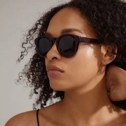 Pilgrim JANICA Recycled Acetate Sunglasses Dark Brown (DARK BROWN) -dress shop 752310923 m2