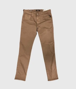 Replay ANBASS Hyperflex Colour Xlite (300 BROWN Old Colour Garment Dyed And Stonewashed)
