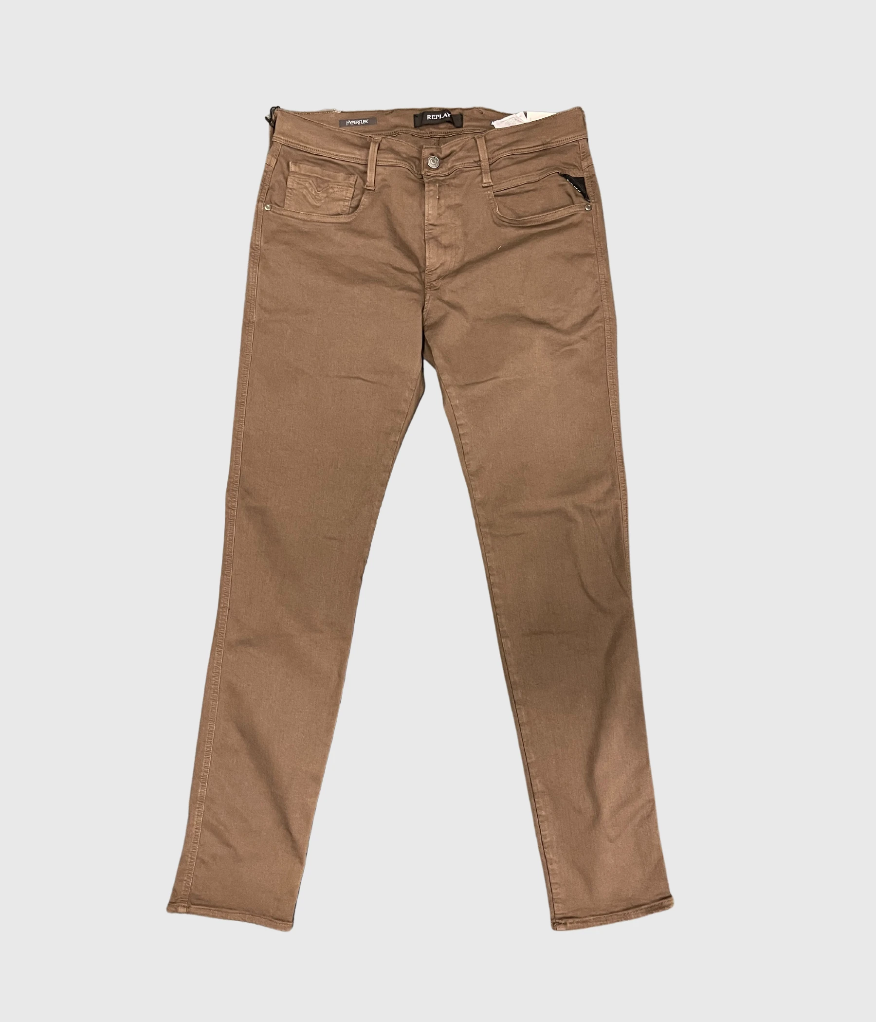 Replay ANBASS Hyperflex Colour Xlite (300 BROWN Old Colour Garment Dyed And Stonewashed) 3 Replay ANBASS Hyperflex Colour Xlite (300 BROWN Old Colour Garment Dyed And Stonewashed)