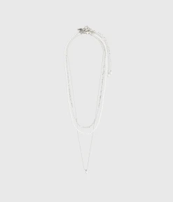 Pilgrim BAKER Necklace 3-In-1 Set Silver-Plated (Silver Plated)
