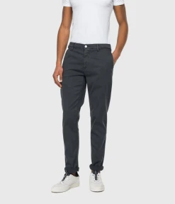 Replay BENNI Hyperchino Color Xlite (290 BLACKBOARD Garment Dyed And Stonewashed)