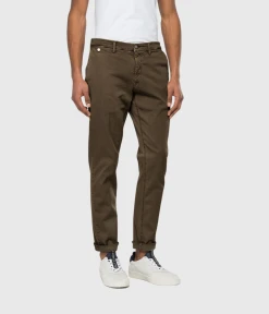 Replay BENNI Hyperchino Color Xlite (300 BROWN Old Colour Garment Dyed And Stonewashed)