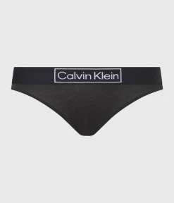 CALVIN KLEIN UNDERWEAR THONG, (BLACK)